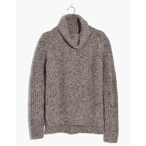 Madewell Colorfleck Ribbed Turtleneck Sweater Sz: XS - Picture 4 of 7